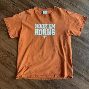 Hook Em Horns Throwback Unisex T-shirt (Adult Med)